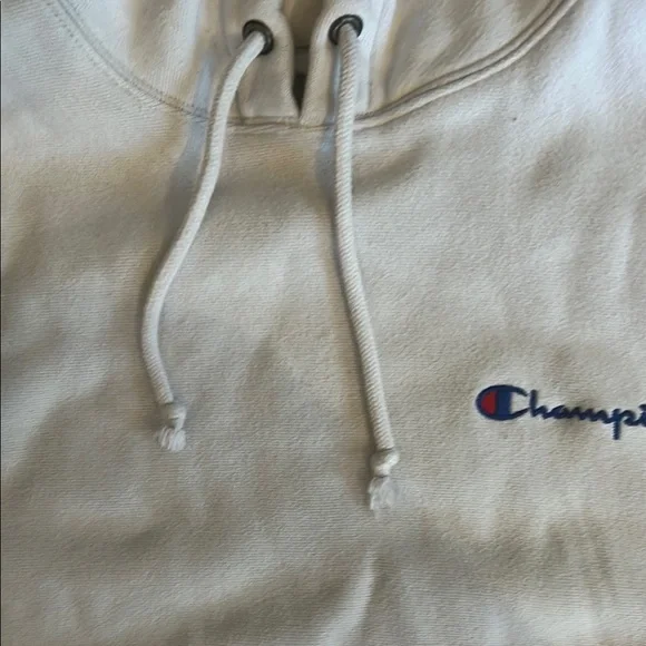 Champion White Short Sleeve Hoodie